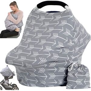 Breastfeeding Cover / car seat canopy - (Classical Arrows)